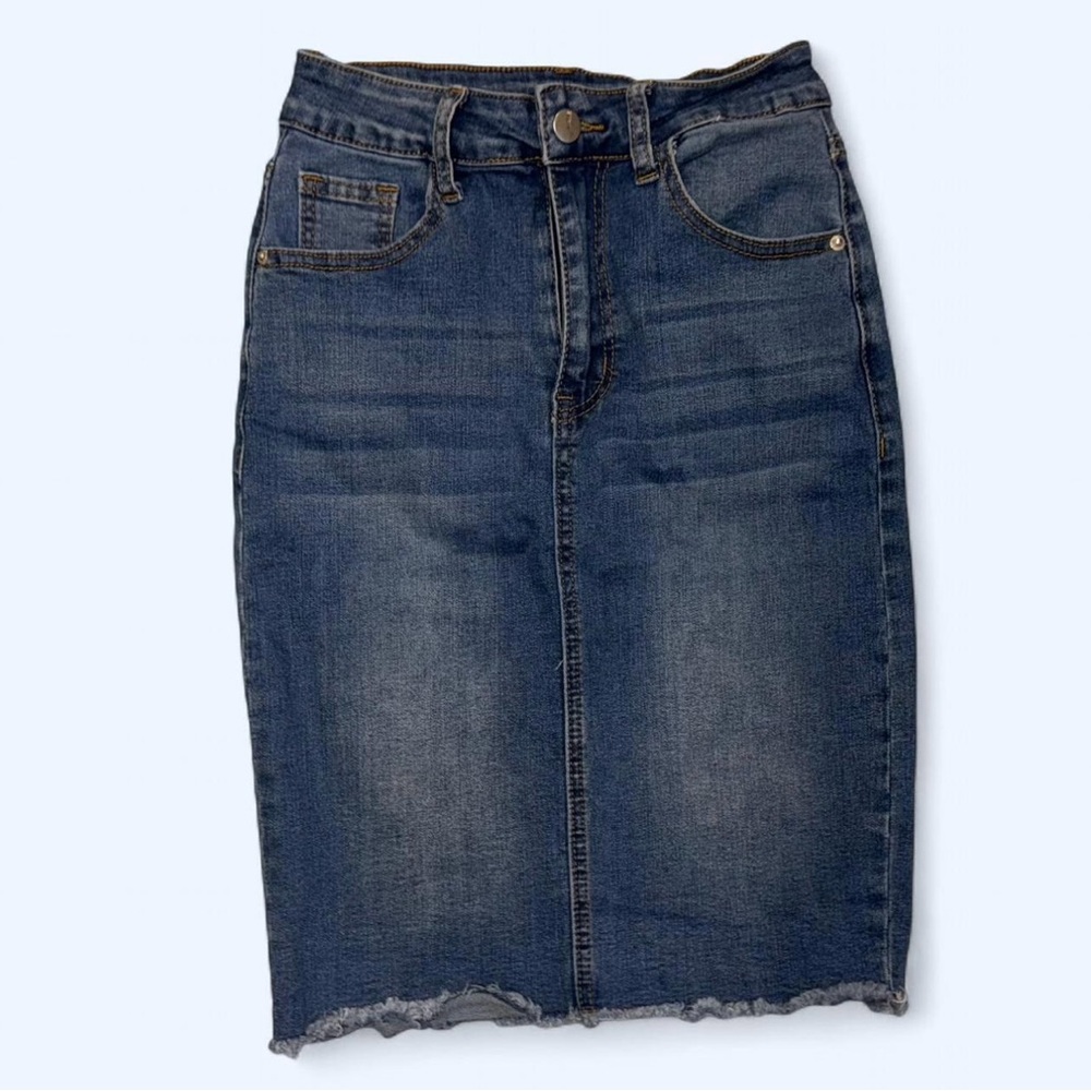 SHEIN Blue Denim Skirt